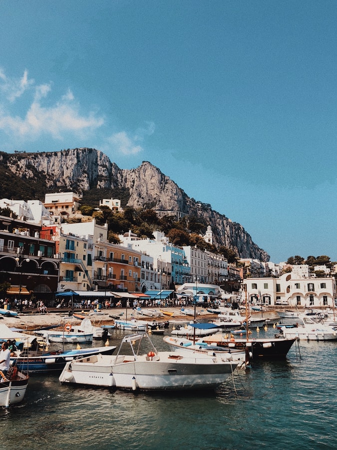 view over bay in italy