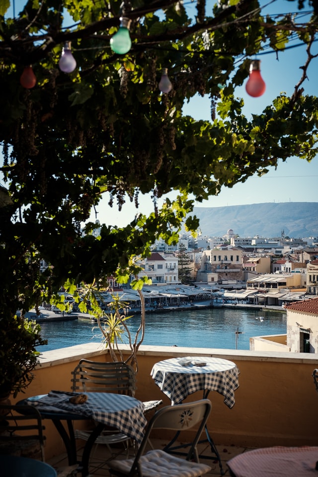 view over a city in greece